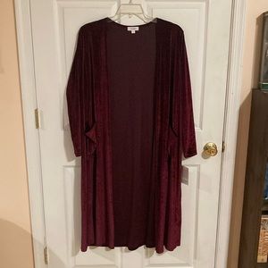 Crushed Velvet LulaRoe Sarah Cardigan